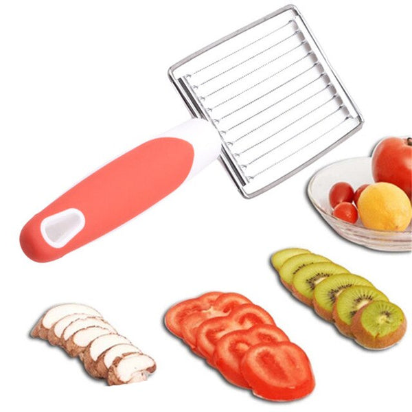 Tomato Slicer Stainless Steel Fruit Vegetable Slicer Tomato Cutter Banana Strawberry Meat Cutter Cooking Tools Kitchen Accessory