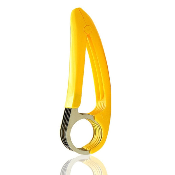 Eco-friendly Banana Slicer Cutter Kitchen Tools Plastic Vegetable Fruit Slicers Cutter Cucumber Ham Sala Shredders Cooking Tools