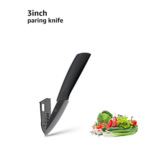 Ceramic knife 3 /4 /5 /6 Inch Ceramic Knife Black Blade Ergonomic Handle Kitchen Fruit Paring Gift Knife Japanese Sashimi