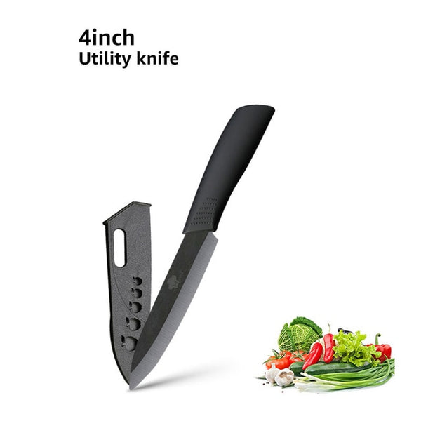 Ceramic knife 3 /4 /5 /6 Inch Ceramic Knife Black Blade Ergonomic Handle Kitchen Fruit Paring Gift Knife Japanese Sashimi