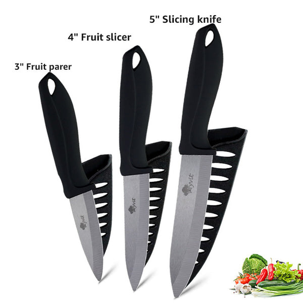 Ceramic knife 3 /4 /5 /6 Inch Ceramic Knife Black Blade Ergonomic Handle Kitchen Fruit Paring Gift Knife Japanese Sashimi