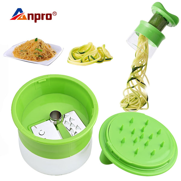 Handheld Carrot Potato Cucumber Spiral Grater Cutter Vegetable Fruit Slicer Salad Noodle Spaghetti Zucchini Blade Spiralizer