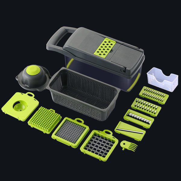 Vegetable Cutter 6 Dicing Blades Mandoline Slicer Fruit Peeler Potato Cheese Grater Chopper Kitchen Accessories Vegetable Slicer