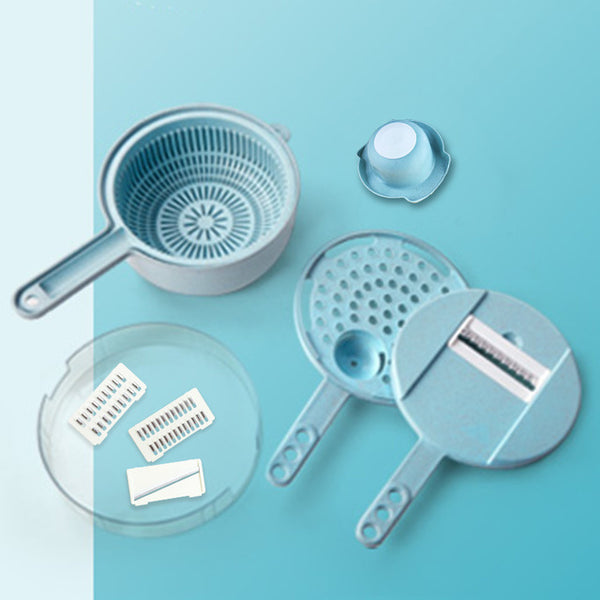 Vegetable Cutter 6 Dicing Blades Mandoline Slicer Fruit Peeler Potato Cheese Grater Chopper Kitchen Accessories Vegetable Slicer