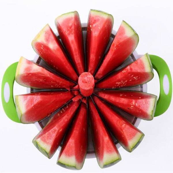 JINJIAN Kitchen Practical Tools Creative Watermelon Slicer Melon Cutter Knife 410 Stainless Steel Fruit Cutting Slicer